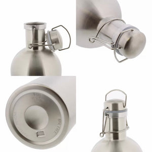 32 / 64 oz STAINLESS STEEL BEER GROWLER - KEGWERKS.IN